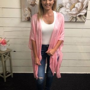 Bandana Floral Kimono - Pink